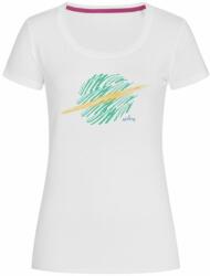 Bontis Női póló SATURN - Fehér / zöld | XL (TRI-W-SATURN-whi-green-XL)