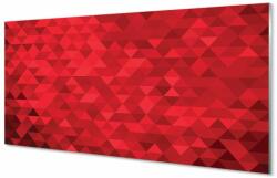 tulup. hu Üvegképek Piros mintás háromszög 120x60cm 2 fogas