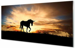 tulup. hu Konyhai üveg panel Unicorn naplemente 140x70 cm