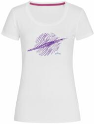 Bontis Tricou damă SATURN - Albă / violet | 2XL (TRI-W-SATURN-whi-prpl-XXL)