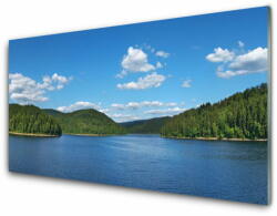 tulup. hu Konyhai hátfal panel Lake forest landscape 120x60 cm