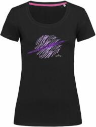 Bontis Tricou damă SATURN - Neagră / violet | M (TRI-W-SATURN-blo-prpl-M)