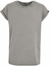 Build Your Brand Tricou lejer pentru femei Acid Washed - Asfalt | 2XL (BY053-1000324726)