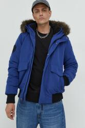 Superdry rövid kabát férfi, téli - kék M - answear - 56 990 Ft