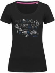 Bontis Tricou damă SPORT - Neagră / albastră | 2XL (TRI-W-SPORT-blo-blue-XXL)