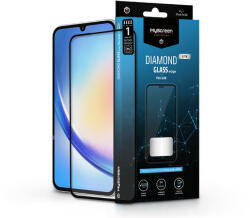 MyScreen Samsung Galaxy A35 edzett üveg képernyővédő fólia - MyScreen Protector Diamond Glass Lite Edge2.5D Full Glue - fekete