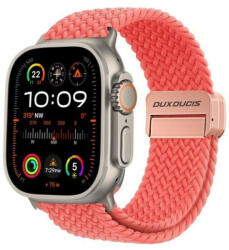 DUX DUCIS Mixture Pro - nyújtható fonott szíj Apple Watch 38/ 40/ 41mm guava