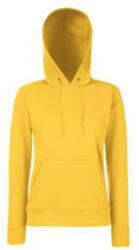 Fruit of the Loom F81 kapucnis Női pulóver, LADY-FIT HOODED SWEAT, Sunflower - 2XL (F812010)