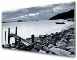 tulup. hu Akril üveg kép Beach Stones Landscape 120x60 cm 4 fogas