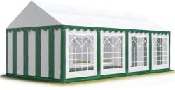 Ambitent Rendezvénysátor 5×8 m - PVC Premium, tűzálló Színes: Zöldes-fehér