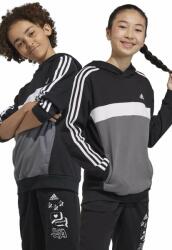Adidas gyerek felső fekete, mintás, kapucnis - fekete 140 - answear - 15 990 Ft