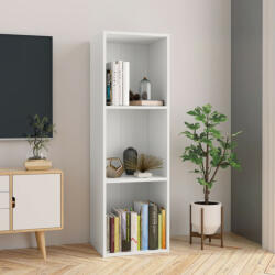 vidaXL Bibliotecă/Comodă TV, alb, 36 x 30 x 114 cm, PAL (800135) Biblioteca
