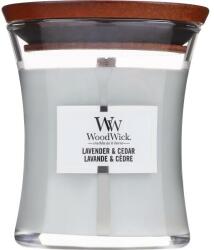 WoodWick Lumânare aromată în suport de sticlă - WoodWick Lavender and Cedar Candle 85 g