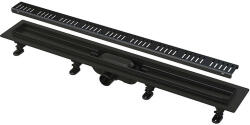  Rigola de dus AlcaDrain, Simple, cu capac, 65 cm, negru mat (APZ10BLACK-650M)