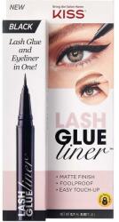 Kiss Eyeliner și adeziv 2 în 1 pentru gene false - Kiss Lash Glue Liner Black
