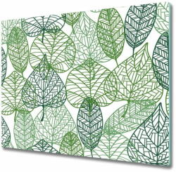 tulup. hu Üveg vágódeszka Zöld levelek mintázata 2x30x52 cm - mall - 15 900 Ft