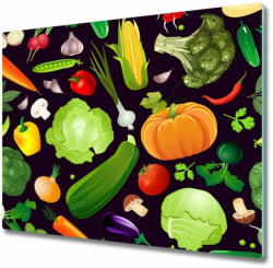 tulup. hu Üveg vágódeszka színes zöldségek 60x52 cm - mall - 13 900 Ft