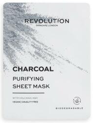 Revolution Skincare Mască din țesătură pentru față - Revolution Skincare Charcoal Purifying Sheet Mask 5 buc
