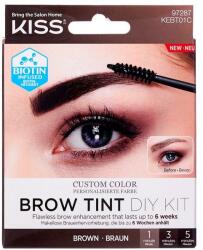 Kiss Tint pentru sprâncene - Kiss Brow Tint DIY Kit Brown