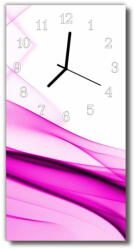  tulup. hu Függőleges üvegóra Art absztrakció rózsaszín 30x60 cm