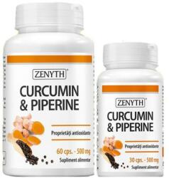 Zenyth Pharmaceuticals Curcumin & Piperine 500 mg Zenyth Pharmaceuticals, 60 + 30 capsule