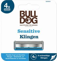 Bulldog Skincare Casete de rezervă pentru aparat de ras, 4 buc - Bulldog Original Sensitive Steel Blades 4 buc