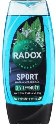 Radox Gel de duș 3in1 Mint And Sea Salt - Radox Sport Mint And Sea Salt 3-in-1 Shower Gel 225 ml