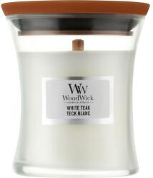 WoodWick Lumânare aromată - WoodWick Hourglass Candle White Teak 85 g