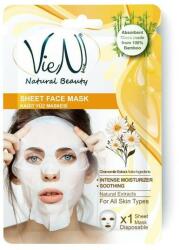 Vien Masca Faciala Tip Servetel cu Musetel - Vien Natural Beauty Sheet Face Mask Chamomile Extract, 25 g
