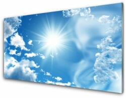  tulup. hu Akrilüveg fotó Blue Sky Sun Clouds 140x70 cm 2 fogas