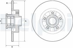 DELPHI Tarcza Ham. Z Loz. Abs Renault Trafic 14- (bg9190rsc)