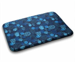  tulup. hu Fürdőszoba szőnyeg Kék korallzátony 90x60 cm Fehér és szürke