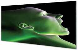  tulup. hu Akrilkép A fej ember zöld fény 120x60 cm 2 fogas