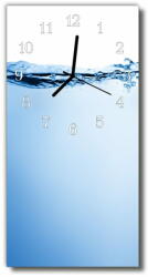  tulup. hu Négyszögletes üvegóra Nature vízcseppek kék 30x60 cm