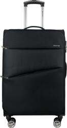 Airport puha bőrönd Perfekt 8 kerekű közép fekete