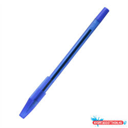BLUERING Golyóstoll eldobható kupakos kerek test bordázott fogórész Bluering(R) , írásszín kék (BR26955)