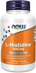 NOW L-Histidine 600 mg - 60 Veg Capsules