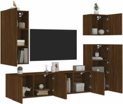 vidaXL 5 darab barna tölgyszínű szerelt fa TV-bútor (3216452) - pepita
