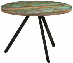 vidaXL tömör újrahasznosított fa étkezőasztal 110 x 75 cm (338477) - pepita