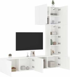vidaXL 5 darab fehér szerelt fa falra szerelhető TV-bútor (3216482) - pepita