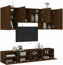 vidaXL 5 darab barna tölgyszínű szerelt fa TV-bútor (3216531) - pepita