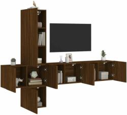 vidaXL 5 darab barna tölgyszínű szerelt fa TV-bútor (3216463) - pepita