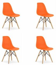 ARTOOL 4 skandináv stílusú székből álló készlet, Artool, Osaka, PP, fa, (3608_1S)