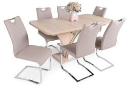  Enzo asztal Mona székkel - 6 személyes étkezőgarnitúra - agorabutor - 240 500 Ft