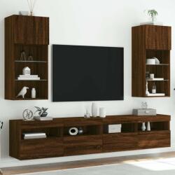 vidaXL 2 db barna tölgy színű TV-szekrény LED-ekkel 40, 5 x 30 x 90 cm (837056) - pepita