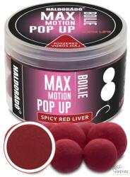 Haldorádó Max Motion Boilie Pop Up 16, 20 mm Fűszeres Vörös Máj - Haldorádó Max Motion 16-20mm Pop-Up Csali (HD28786)