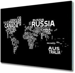 tulup. hu Üveg vágódeszka Térkép a világ feliratok 2x30x52 cm - mall - 15 900 Ft