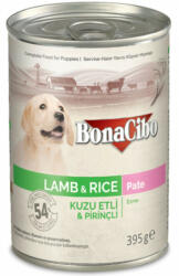 BonaCibo Dog PUPPY 395 g paté konzerv Lamb & Rice - petmix