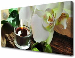 tulup. hu Vászonkép Orchid gyertya Spa 120x60 cm