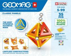 Geomag set magnetic 35 piese Classic Panels Green, 470 Jucarii de constructii magnetice